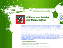 Tablet Screenshot of jsg-uslar-solling.de